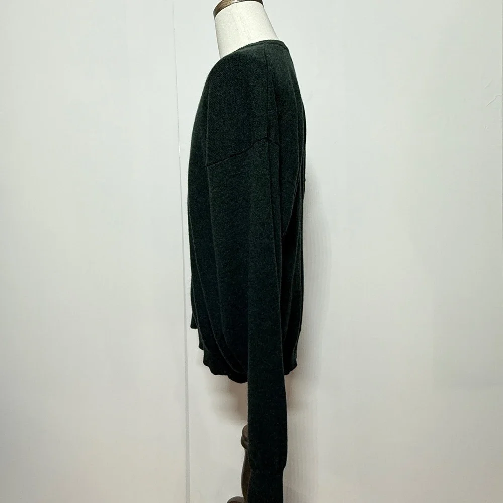 Pendleton Sweater Mens XXL Green Pullover V-Neck 100% Virgin Lambswool Knit